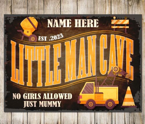 Heavy Equipment Sign - Персонализированная металлическая табличка-декор для гаража/мастерской в