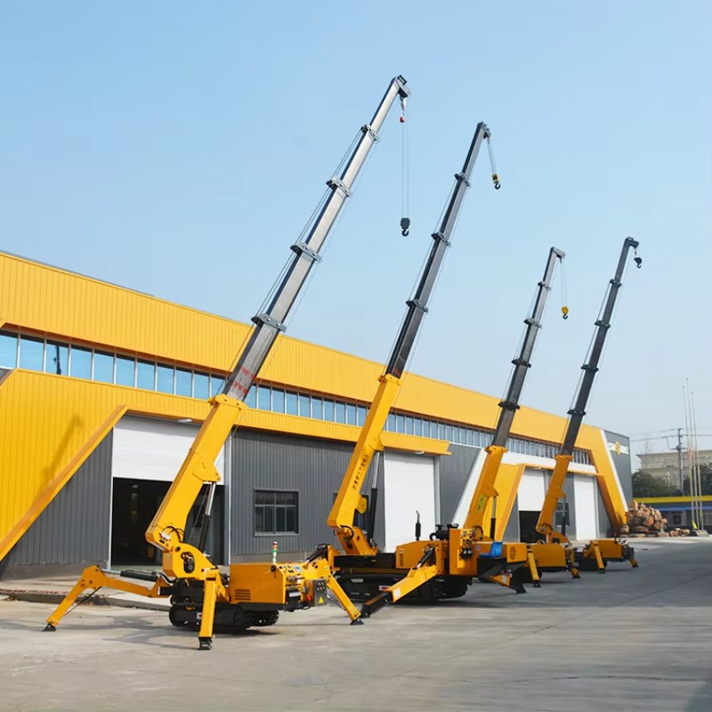 Heavy Equipment In Construction - 8-тонный гидравлический мини-кран-паук на гусеничном ходу