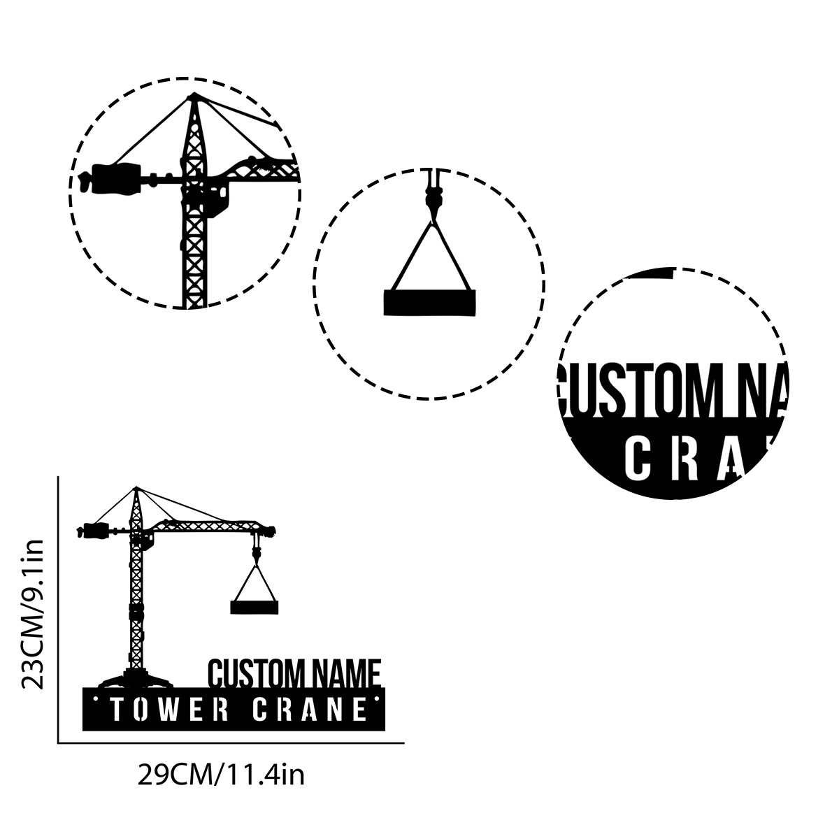 Пользовательский башня-журан,  – обзор и цена Heavy Equipment Sign